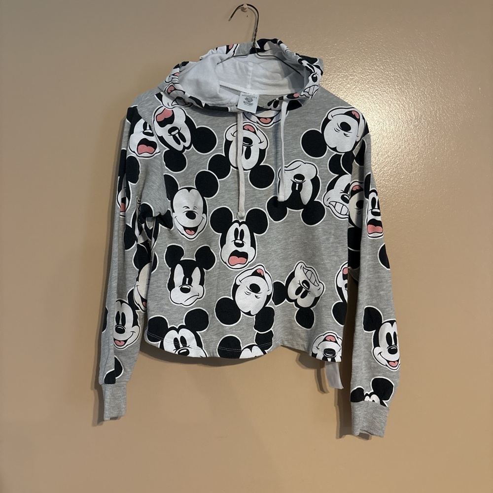 Disney Gray and Black Mickey Mouse Shirt